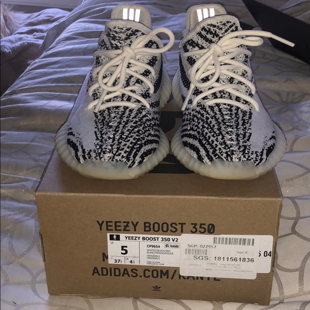 Authentic zebra yeezys